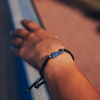 Skate | Braided Armband | Silber